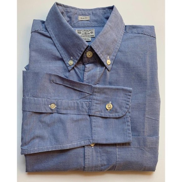 J. Crew Other - J  Crew Men’s Long Sleeve Cotton Shirt Pinstriped
